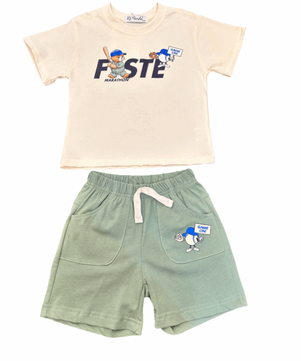Z Kidz World Kids Summer Clothing Set with Sporty T-Shirt and Comfortable Shorts - Perfect for Active Play and Warm Days in Lightweight Cotton and Breathable Fabric