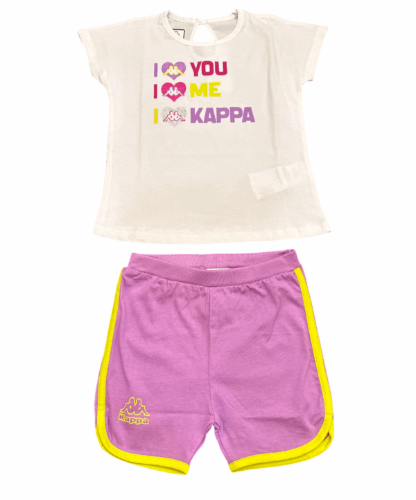 Zinaf Kids Summer Outfit – White Logo T-Shirt & Purple Shorts | Comfortable Cotton Activewear for Boys