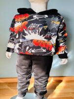 Boys BADBOY Graffiti Hoodie & Jogger Set – Stylish Kids Winter Tracksuit | Soft, Warm & Trendy Casual Outfit for Boys
