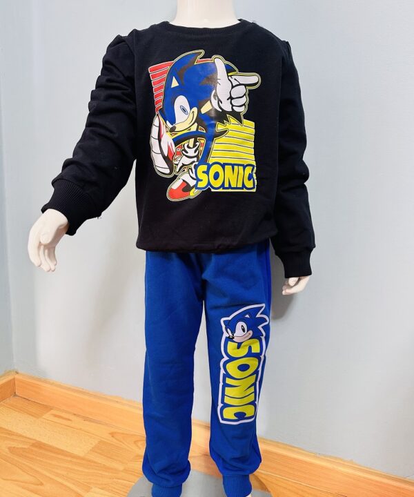 Kids Sonic the Hedgehog Tracksuit Set – Boys Cartoon Sweatshirt & Jogger Pants Outfit | Soft, Comfy & Casual Wear